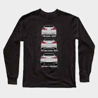 History of Infiniti Coupe Long Sleeve T-Shirt